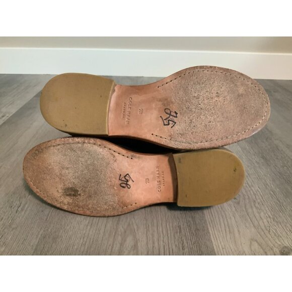 Cole Haan Grand OS Black Suede Booties W/ Plaid Lining, Size 7 (US) - Picture 9 of 10